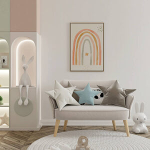 Plakatas „Akvarelinė vaivorykštė“