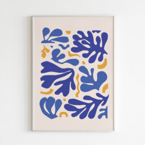 Plakatas „Mėlyna abstrakcija“