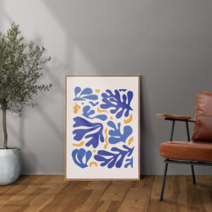 Plakatas „Mėlyna abstrakcija“