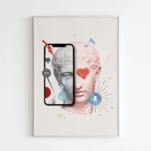 Plakatas „Medijos įtaka“