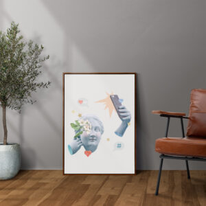 Plakatas „Medijos įtaka II“