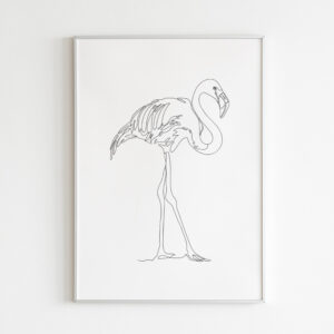 Plakatas „Linijos. Flamingas“