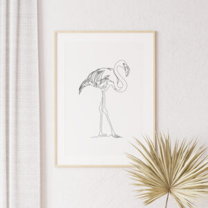 Plakatas „Linijos. Flamingas“