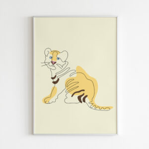 Plakatas „Linijos. Tigras“