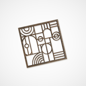 Art Deco stiliaus padėkliukų rinkinys