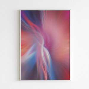 Plakatas „Rausvos spalvos abstrakcija“