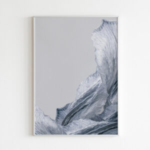 Plakatas „Melsvi žiedlapiai“