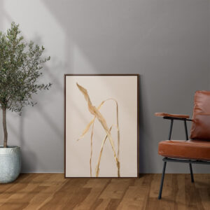 Plakatas „Džiovinti tulpės lapai“