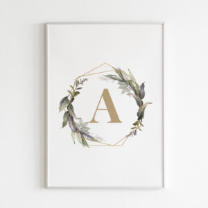 Personalizuotas plakatas „Raidė“