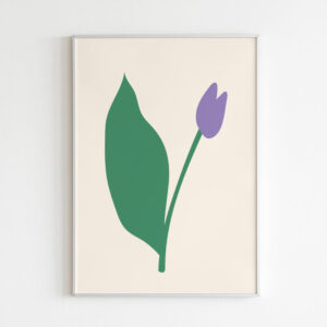 Plakatas „Violetinė tulpė“