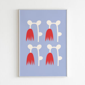 Plakatas „Raudonos tulpės“