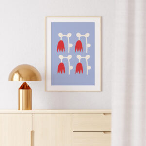 Plakatas „Raudonos tulpės“