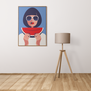 Plakatas „Moteris ir arbūzas“