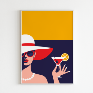 Plakatas „Saulėlydis ir martini“