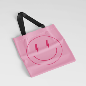 Medžiaginis maišelis „Rožinis veidukas“