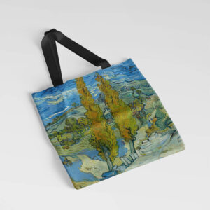 Medžiaginis maišelis Vincent Van Gogh „Two Poplars in the Alpilles near Saint-Rémy“